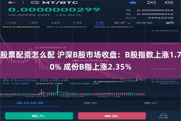 股票配资怎么配 沪深B股市场收盘：B股指数上涨1.70% 成份B指上涨2.35%