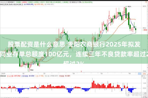 股票配资是什么意思 贵阳农商银行2025年拟发行同业存单总额度100亿元，连续三年不良贷款率超过2%